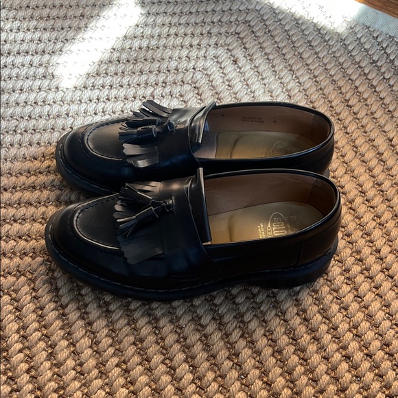 Solovair Hi-Shine Black Tassel Loafers main image 6